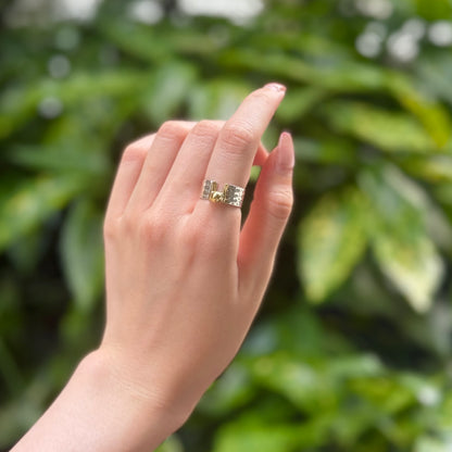 Silver925×brass plain ring 12