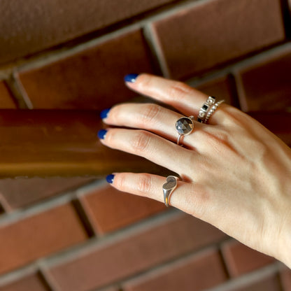 Silicon pyrite ring