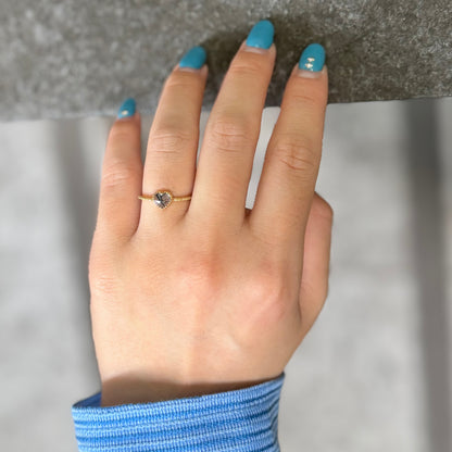Brass Heart ring