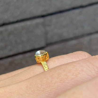 Brass petit ring 11