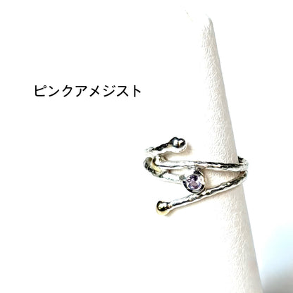 Silver925×brass design ring 20