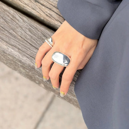 Silver925 plain ring 54