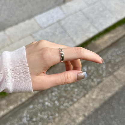 "AMMA" plain ring