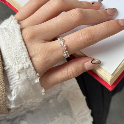 Leaf plain ring