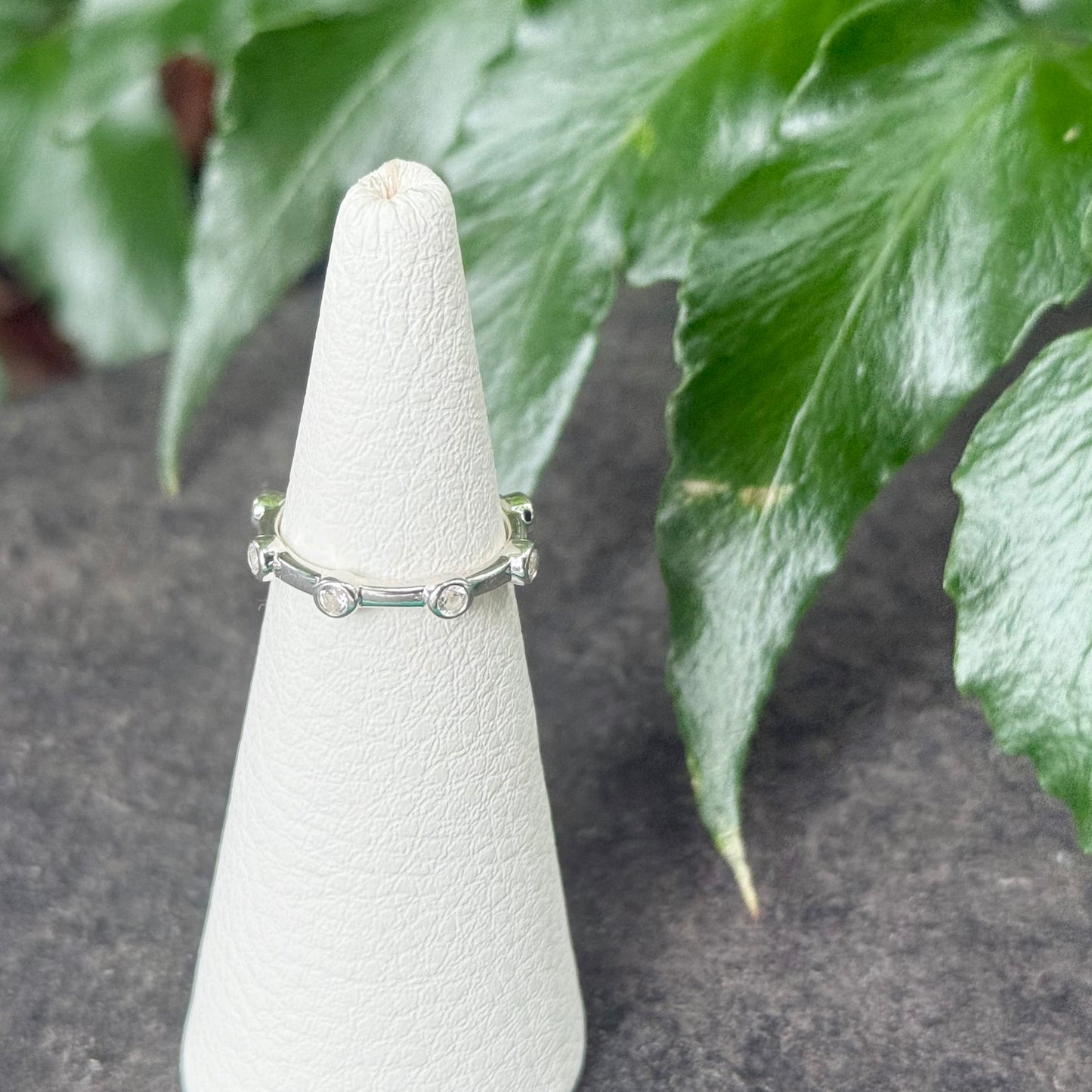 Whitetopaz ring 7