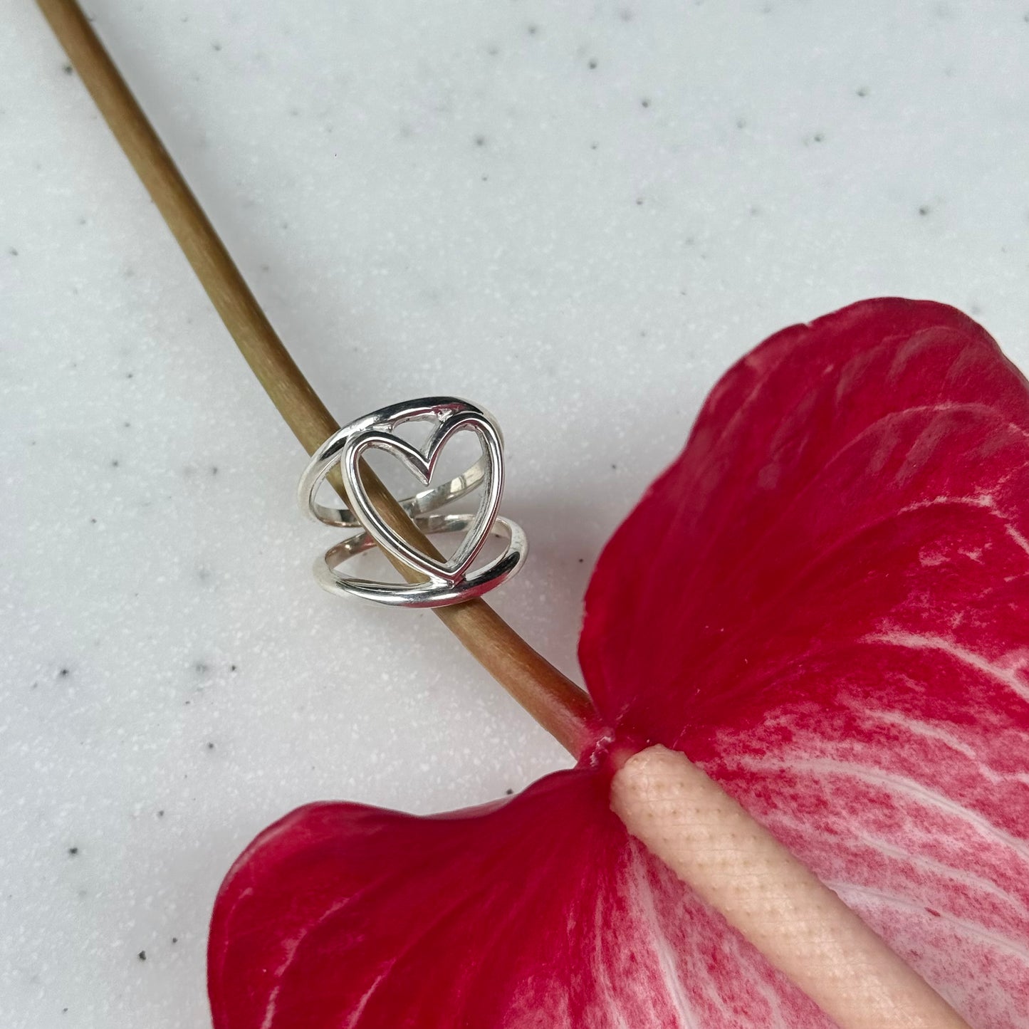 Heart plain ring 79