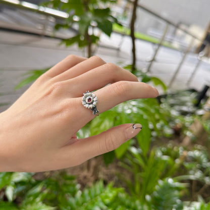 Flower design ring 11
