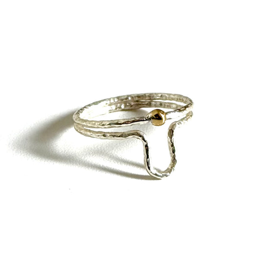 Silver925×Brass plain ring 28