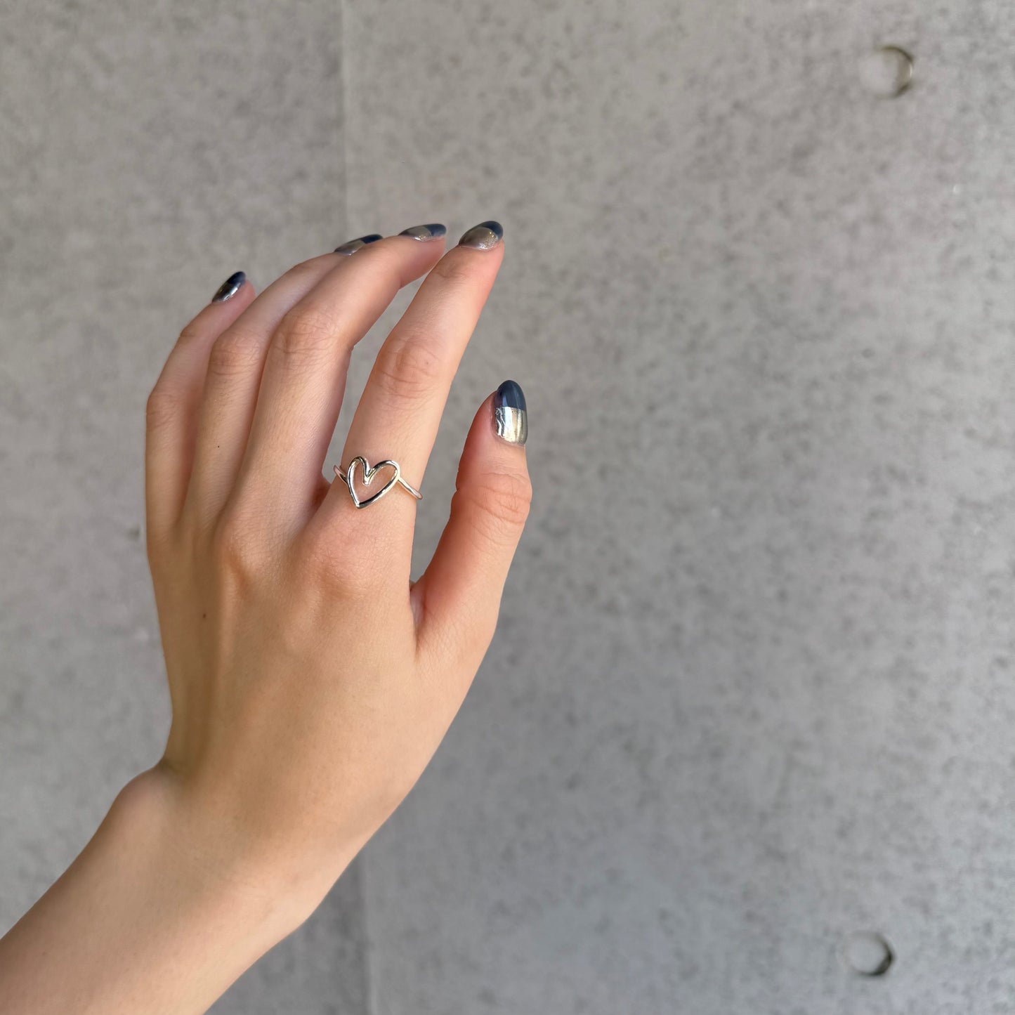 Heart plain ring 73