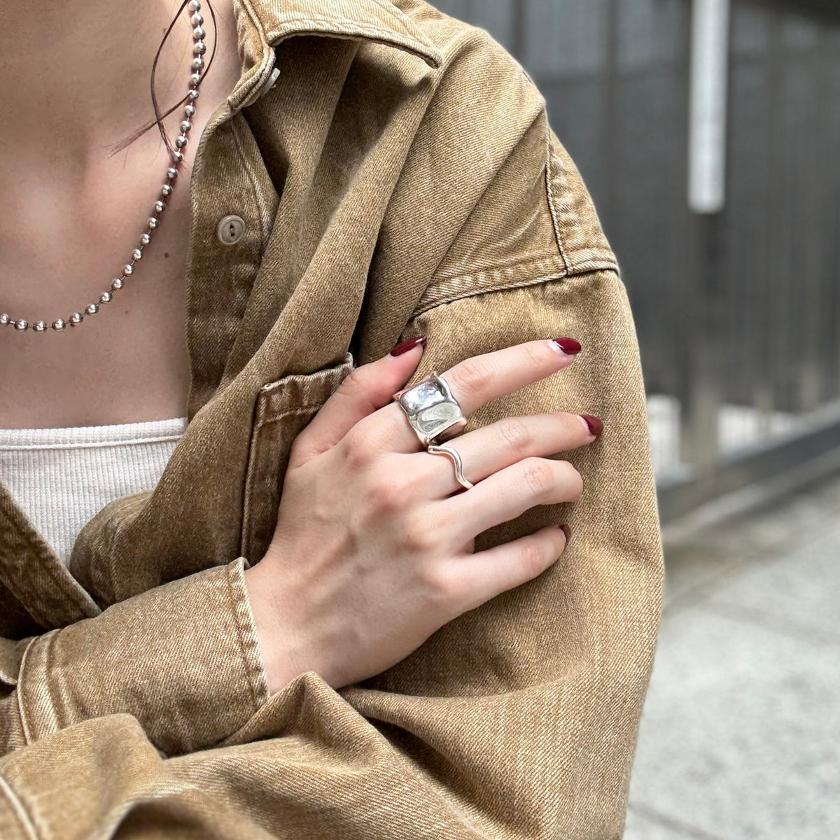 〈渋谷限定〉Silver925 plain ring 2