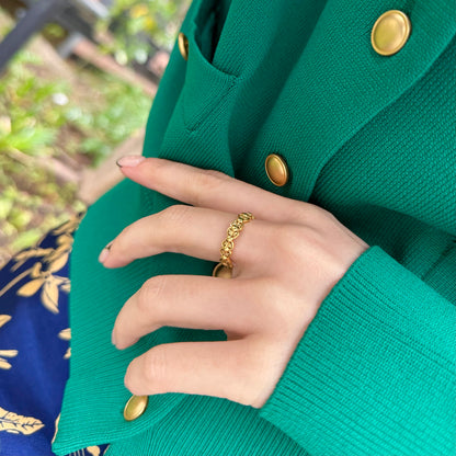 Brass plain ring 62
