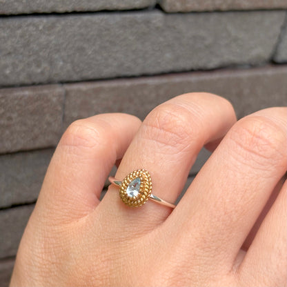 Silver925×Brass petit ring 4
