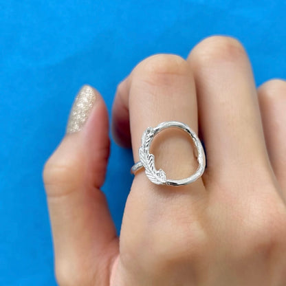 Feather plain ring 1