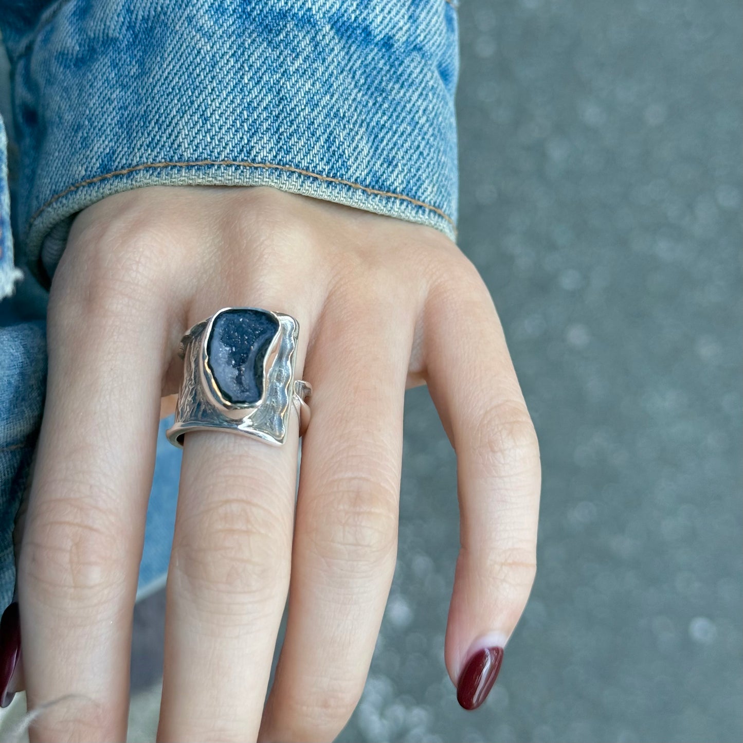 Baby Geode ring 3