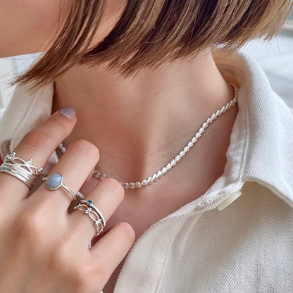 Silver925 chain  necklace 〈Heart〉2