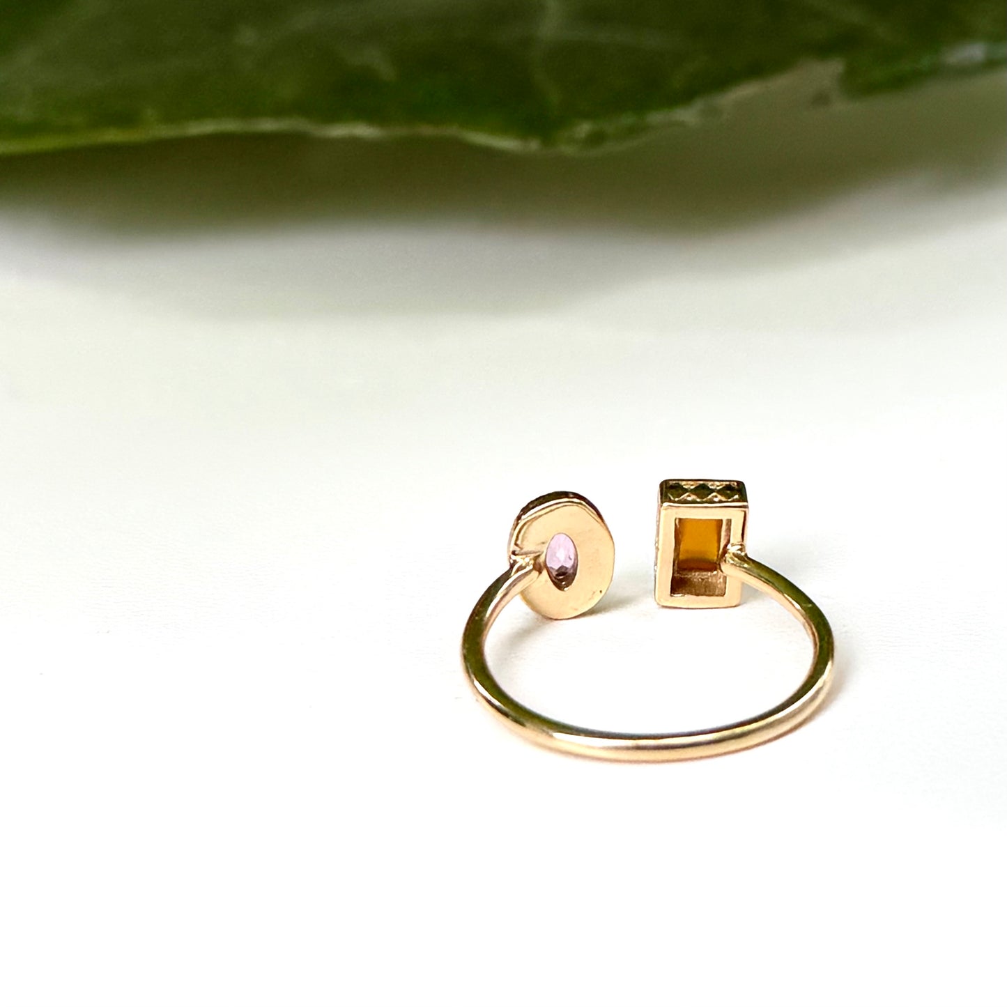Brass 2stone ring 11