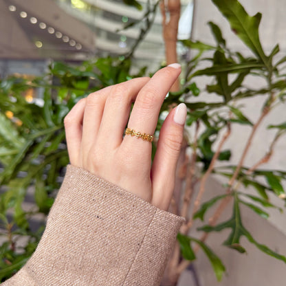 Brass plain ring 59