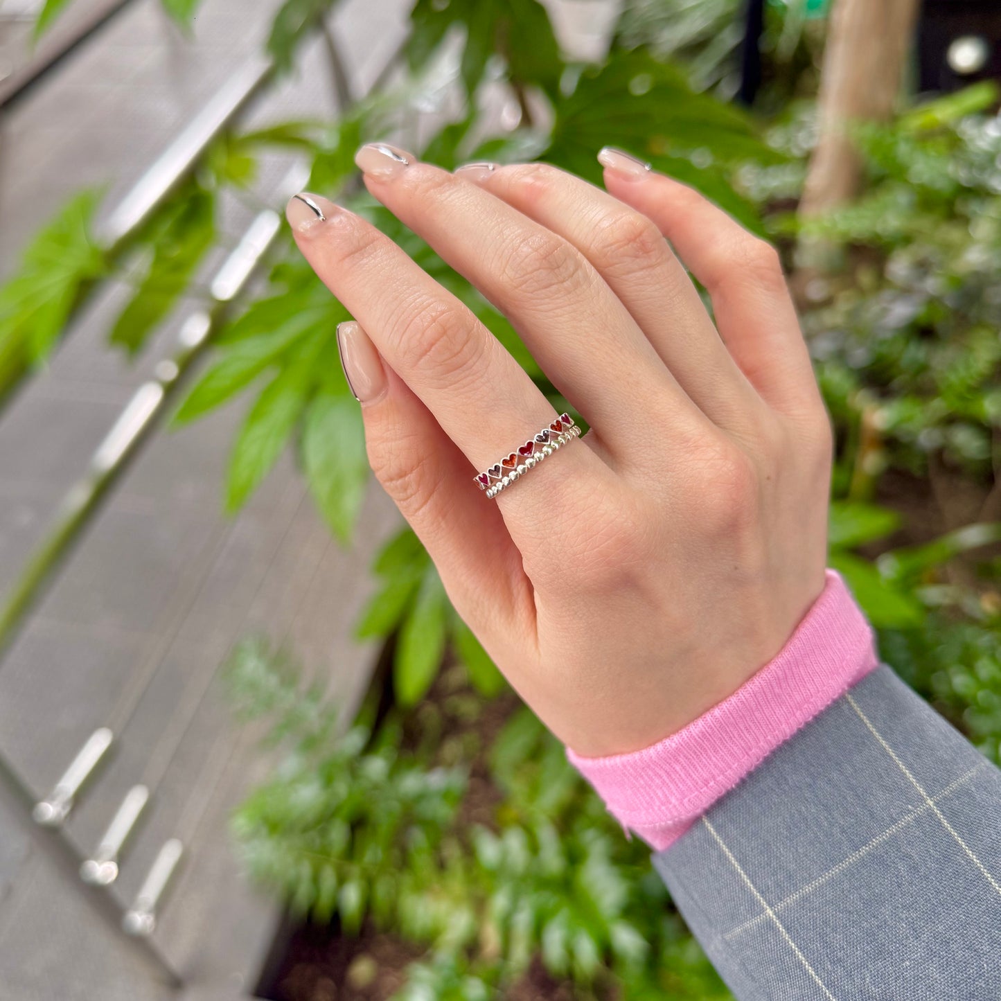〈大阪限定〉Heart enamel ring
