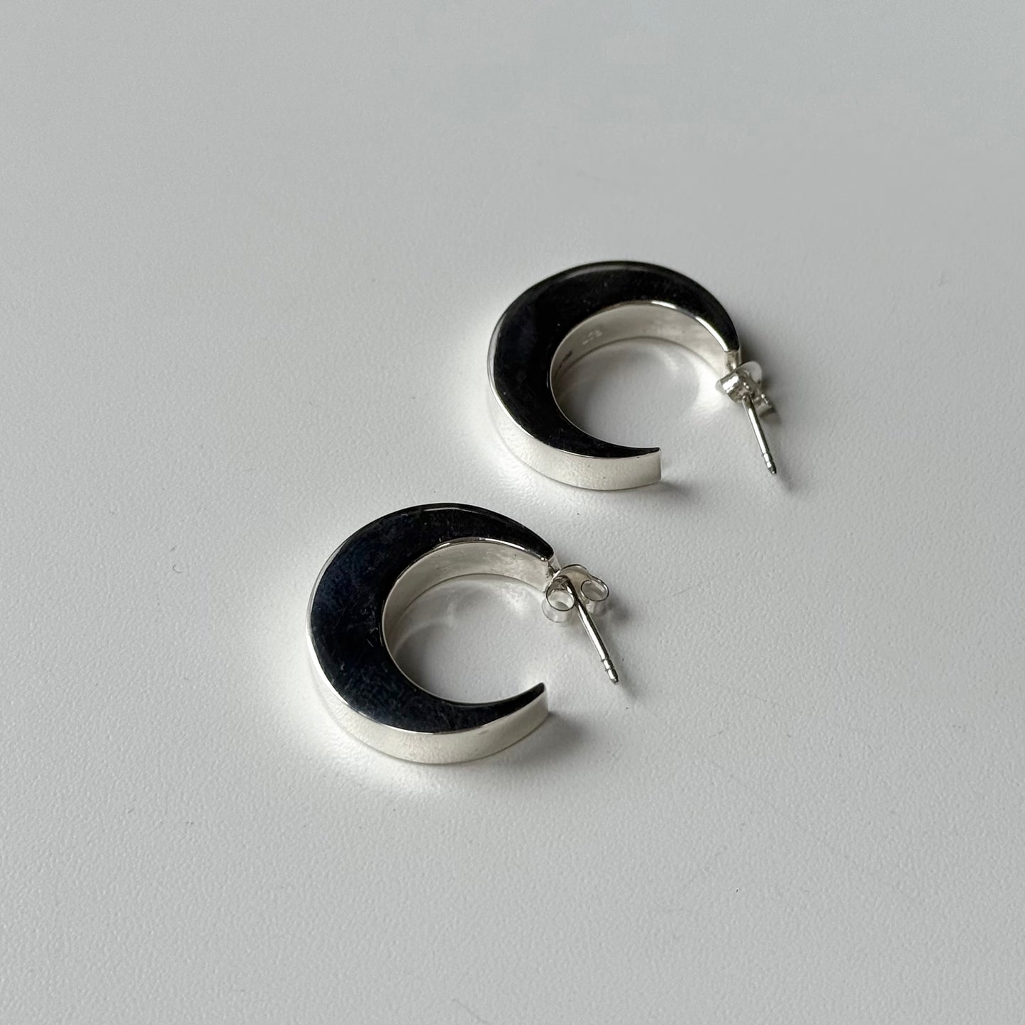 Silver925 plain hoop pierce