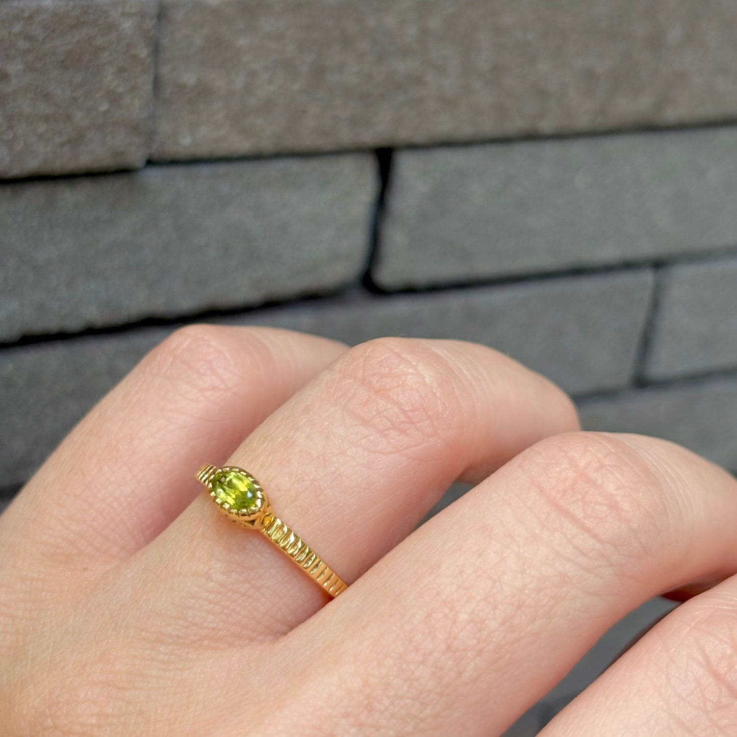 Brass petit ring 10