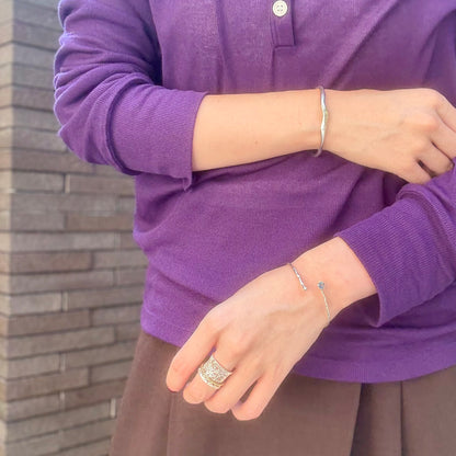 Silver925 1stone bangle