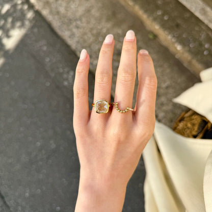 Brass square ring
