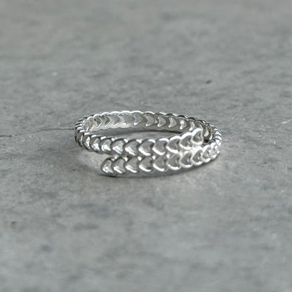 Heart plain ring 77