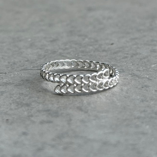 Heart plain ring 77