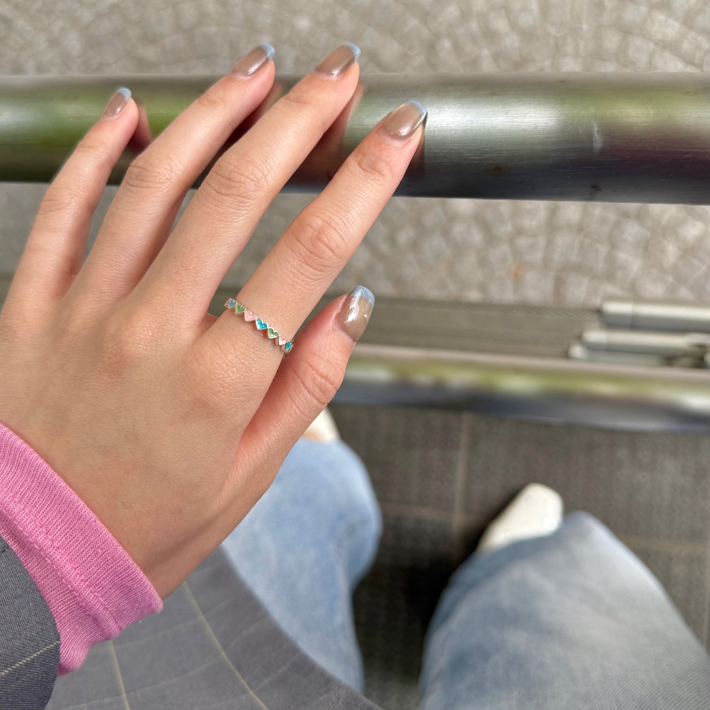 〈札幌限定〉Heart enamel ring