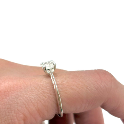 Heart design ring 〈Rainbow moon stone〉