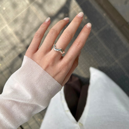 Silver925 plain ring 1