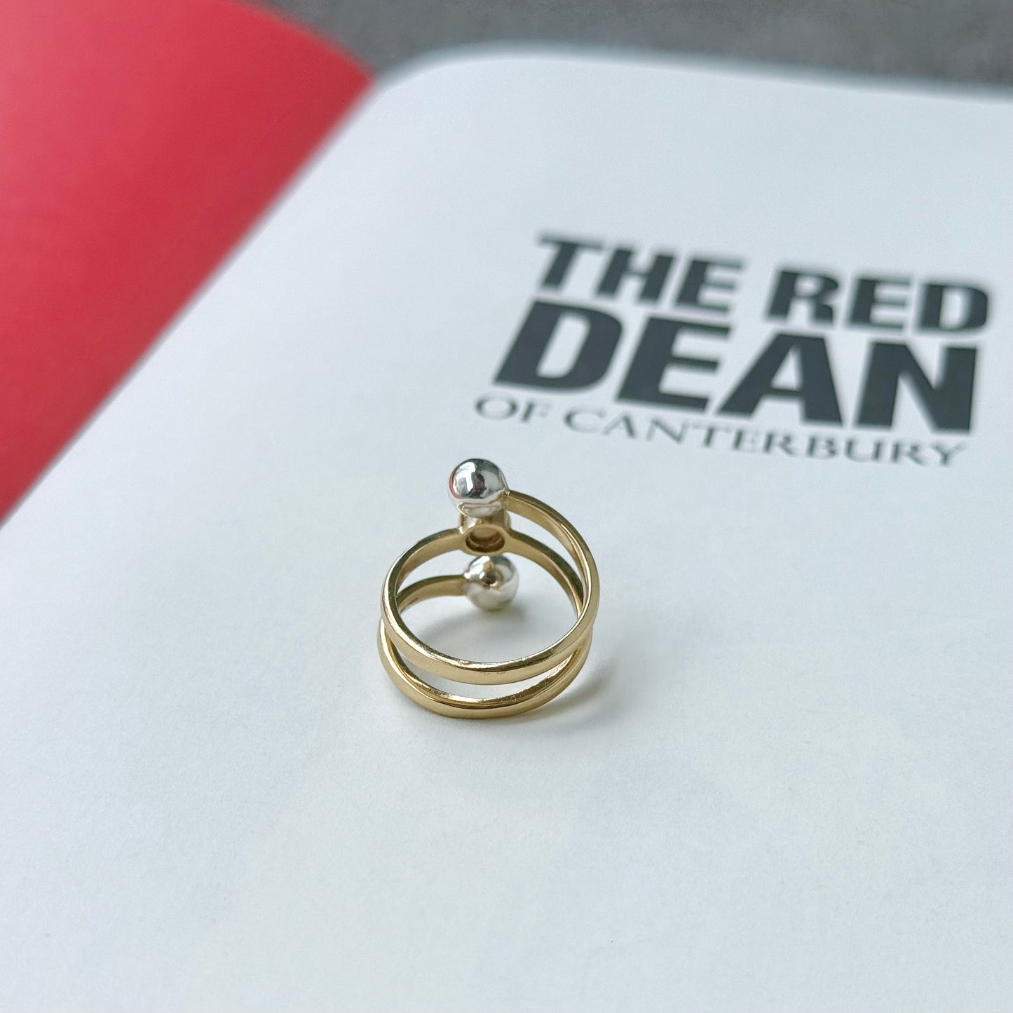 Silver925×Brass design ring 19