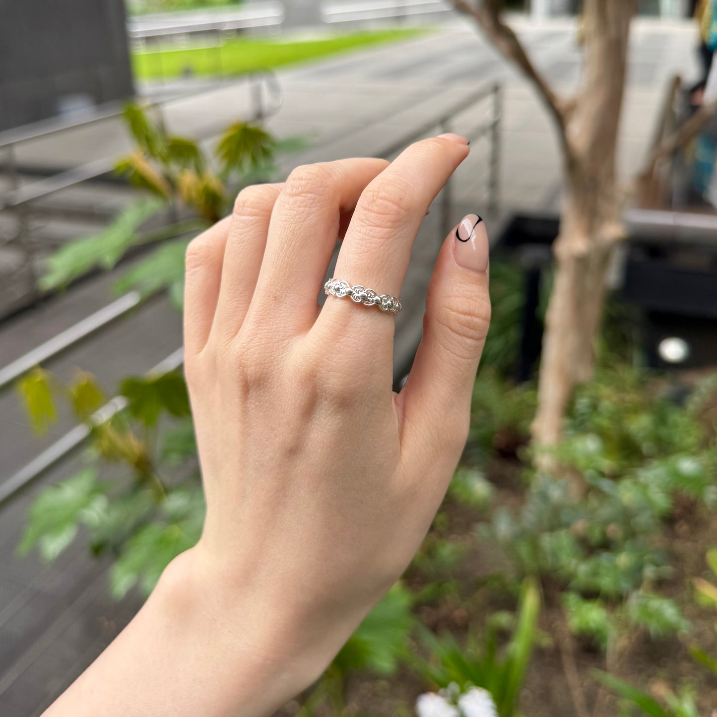 Silver925 plain ring 2