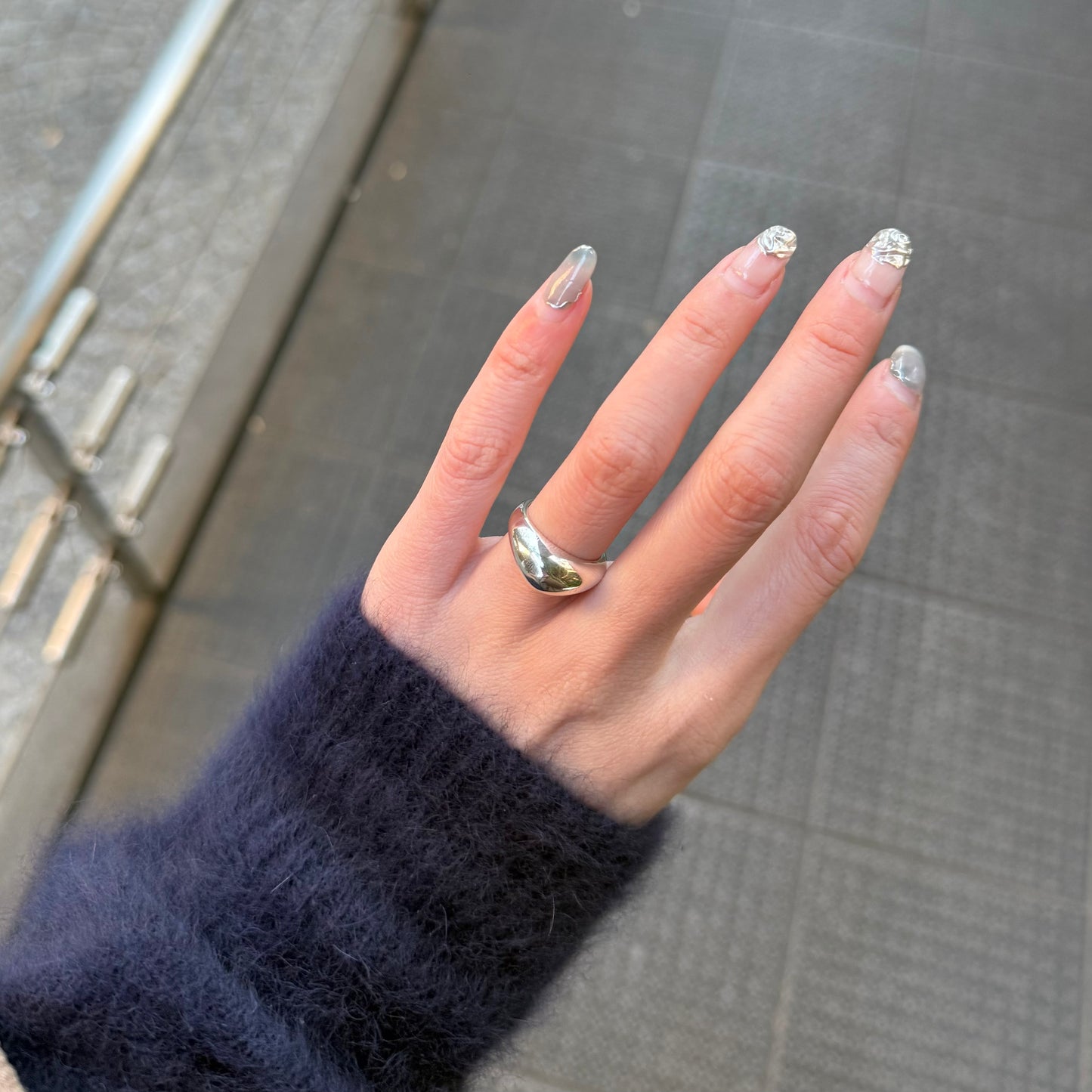 Silver925 plain ring 116