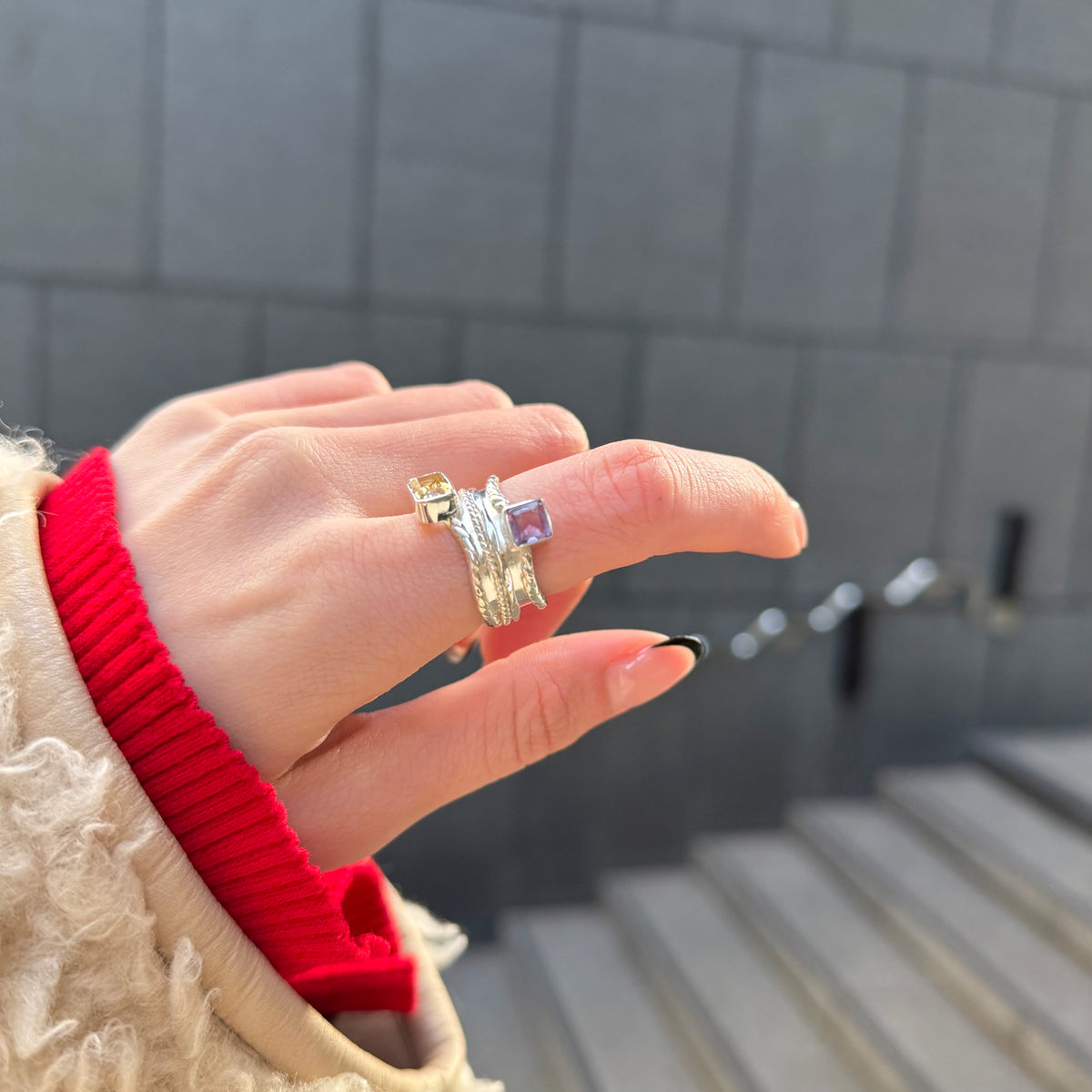 2stone rolling ring – Biju mam