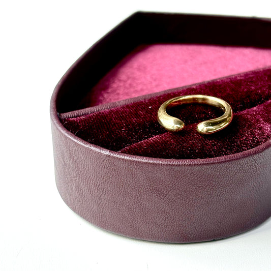 Brass plain ring 56