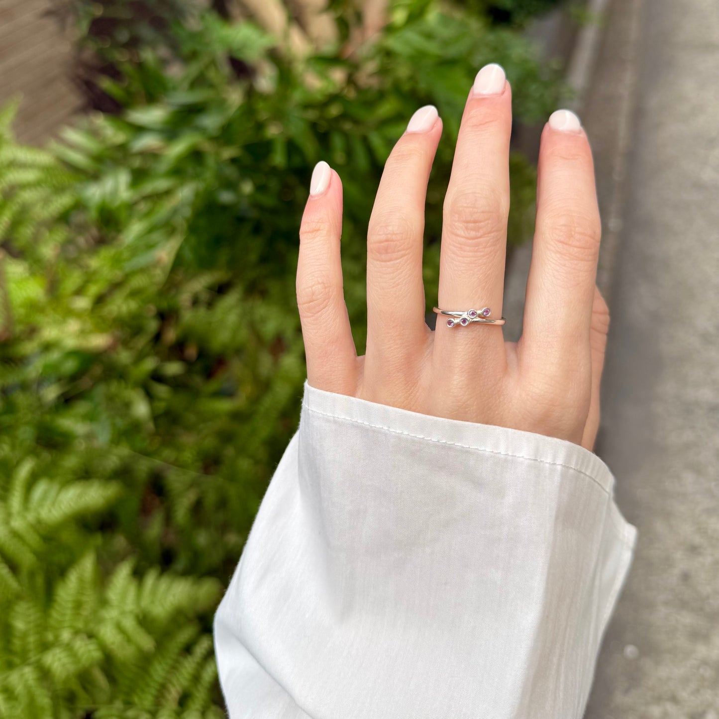 Silver925 design ring 90