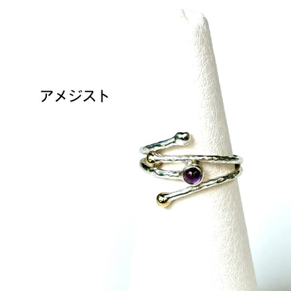 Silver925×brass design ring 20