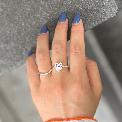 Heart design ring 6
