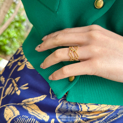 Brass plain ring 65