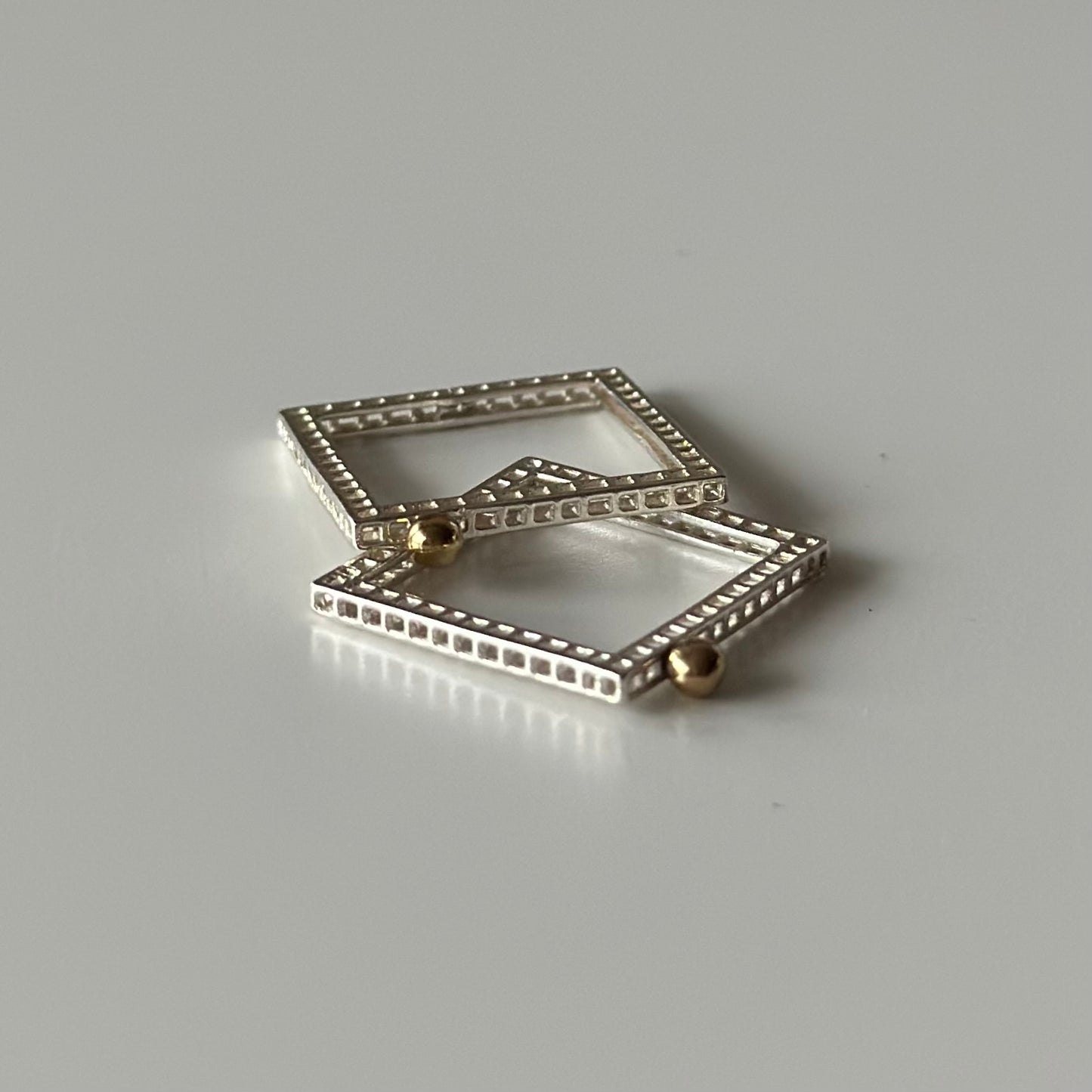 Silver925×Brass plain ring 21
