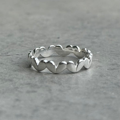 Heart plain ring 78
