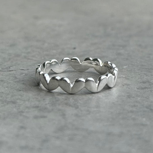 Heart plain ring 78
