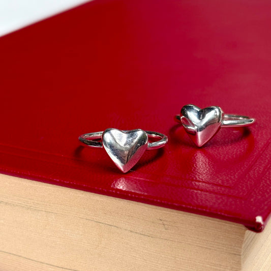Heart plain ring 34