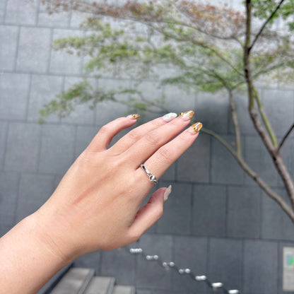 Silver925 plain ring〈Ball〉1