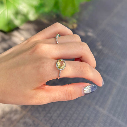 Silver925 1stone ring 8