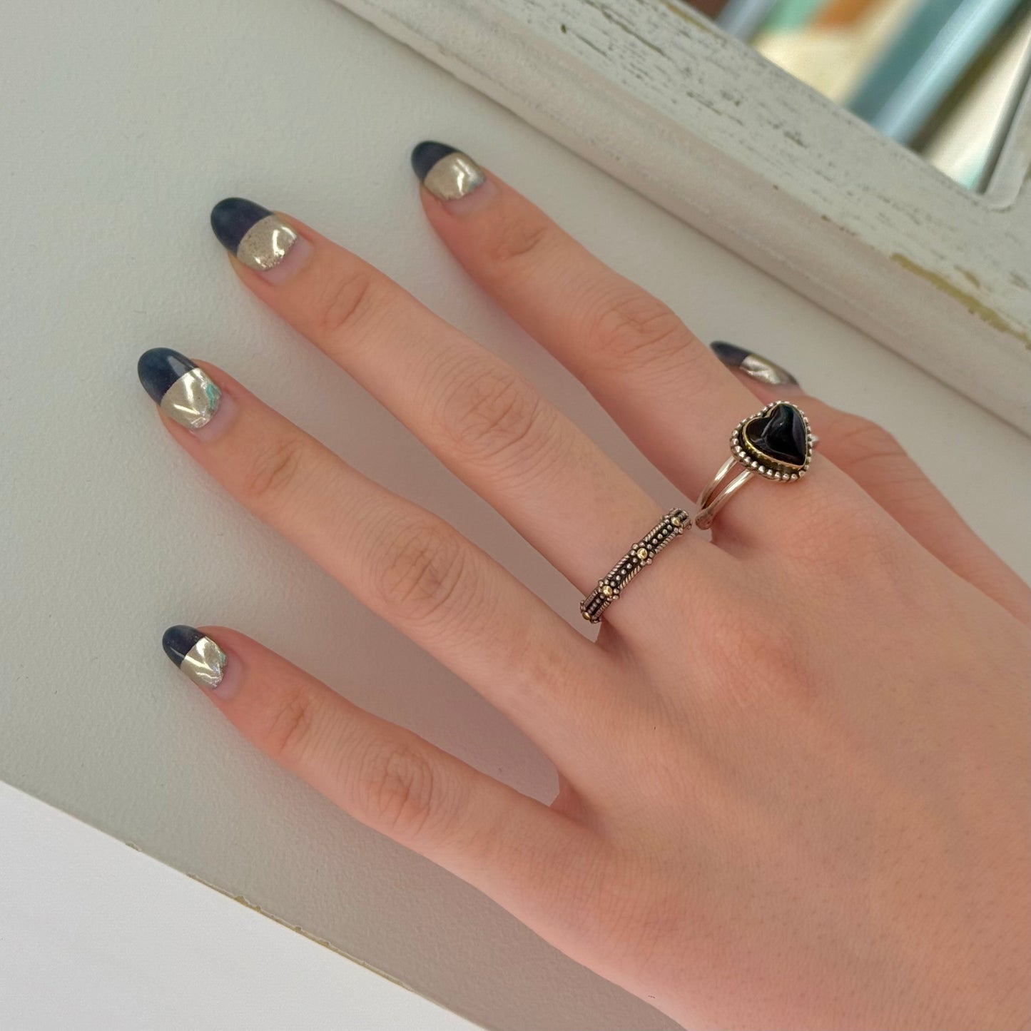 【Bijumam poco】Silver925×18K plain  ring 3