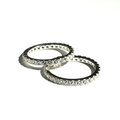 White topaz ring 13