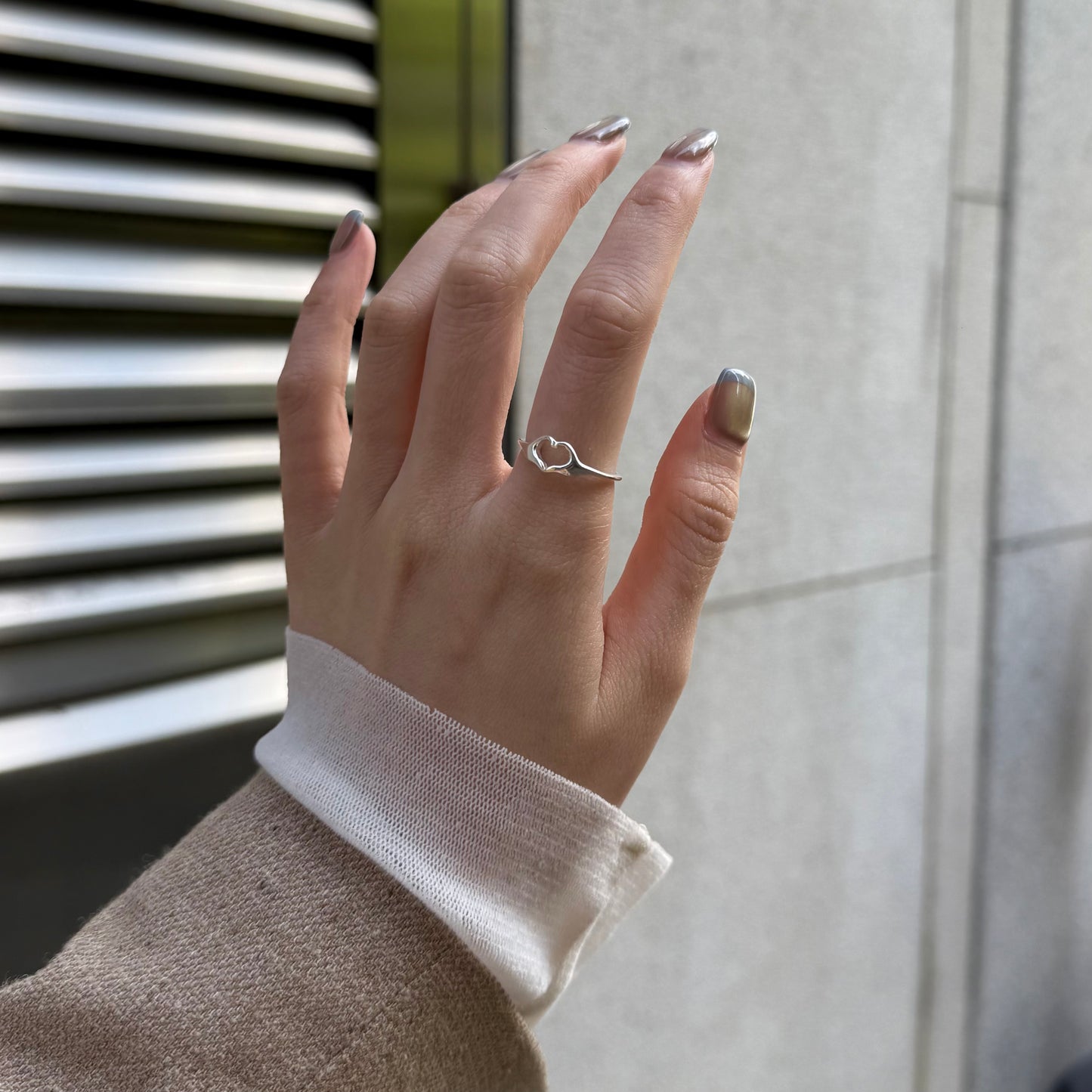 Heart plain ring 72