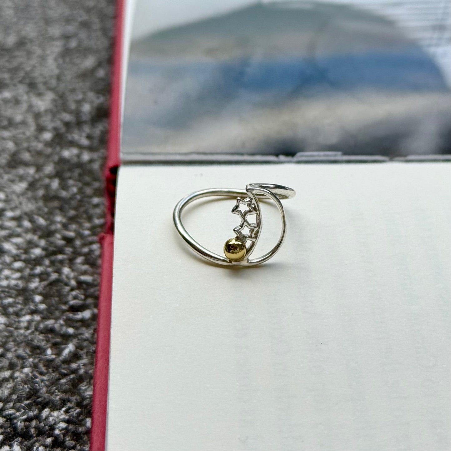 Star&Moon plain ring